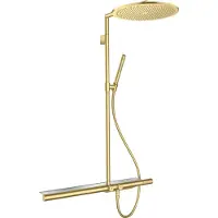 Hansgrohe Showerpipe AXOR SHOWERSOLUTIONS 800 brushed brass