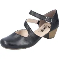 Rieker Damen Pumps Spangenpumps 41780, Größe:38 EU, Farbe:Schwarz