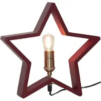 Star Trading 257-35, Leichte Dekorationsfigur, Rot, IP20, Stern, 1 Glühbirne(n), E14