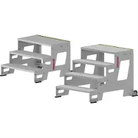 Hymer Industrietritt Grundmodul mit Alu-Profilstufen 0,6m Stufenbreite 2 Stufen