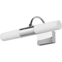 LINDBY Devran Wandleuchte Chrome - , Devran, dimmbar, Metallisch, für Badezimmer, Metall, Modern
