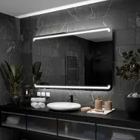 Alasta Badspiegel mit LED Beleuchtung - Milan - 100 cm, 90 cm