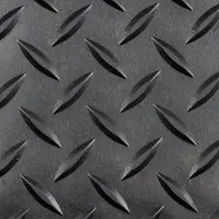 Floordirekt Gummi-Bodenbelag mit Tränenblech-Struktur Zuschnitt 150x100 cm