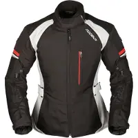 Modeka Violetta Damen Motorrad Textiljacke, schwarz/hellgrau, 38