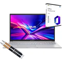 Asus VivoBook X150 - Intel Core 7 - 16GB DDR5-RAM - 4000GB SSD - Windows 11 Pro + MS Office 2024 Pro - 39cm (15.6") Display - Beleuchtete Tastatur
