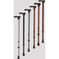 Rebotec Gehstock Handy verstellbar, anatomischer Griff>>>>Farbe: silber rechts