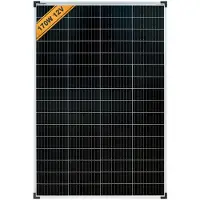 EnjoySolar enjoy solar Solarpanel klassisches monokristallines Solarmodul 170W 12V (silberner Rahmen), 182mm Perc-Zellen, 0% MwSt.