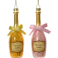 Christmas Decoration Weihnachtsbaum-Anhänger Sektflasche 13,5 cm 1St.