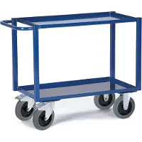 ROLLCART Tischwagen mit 2 Blechwannen 1100x500mm