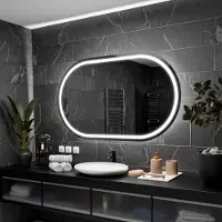 Alasta Badspiegel mit LED Beleuchtung - Palermo - 180 cm, 50 cm