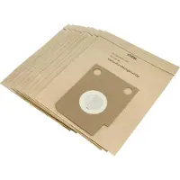 VHBW 10x Staubbeutel kompatibel mit Hoover AR 35 / AR35, AR 33 / AR33, AR 30 / AR30, AR 21 / AR21, AR 20 / AR20 Staubsauger - 28cm x 25cm Sandfarben