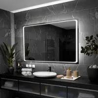 Alasta Badspiegel mit LED Beleuchtung - Barcelona - 200 cm, 100 cm