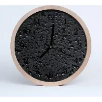 Tulup Holzuhr 30fi cm wanduhr - Wassertropfen Küche