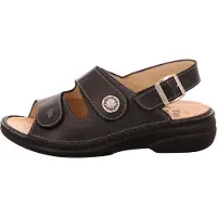 Finn Comfort , Isera, Damen, Sandale, Finnstretch, Schwarz, NEU - Damenschuhe Sandale bequem / lose Einlage, Schwarz