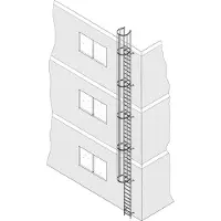 Iller-Leiter Iller Einzügige Steigleiter Aluminium natur 4,70m SH