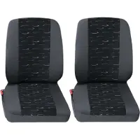 Petex Transporter Sitzbezüge für zwei Einzelsitze (vorne) 2-teilig ohne Seitenairbag - Profi 2 in blau | Autositzbezüge / Schonbezüge von
