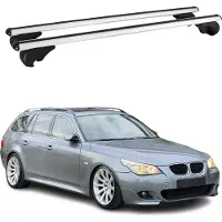 Omtec Dachträger für BMW 5er E61 Touring 2004-2010 / M5 E61 Touring 2007-10 75kg Grau