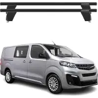 Menabo Dachträger Querträger für Opel Combo 2018-2025 ABE Aluminium Schwarz