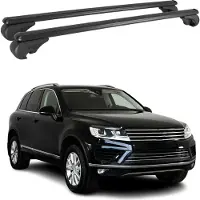 Omac Dachträger für VW Touareg 2010-2025 Gepäckträger Grundträger Alu Schwarz 2x