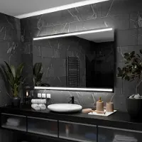 Alasta Badspiegel mit LED Beleuchtung - Denver - 80 cm, 60 cm