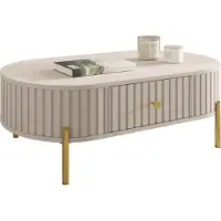 Mirjan 24 Couchtisch Sepiroz 1S, Kaffeetisch, Stilvoll Wohnzimmer Kollektion (Farbe: Sandbeige)
