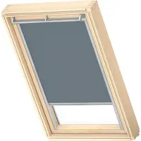 Velux Original Verdunkelungsrollo für dachfenster C02, Blaugrau, Grauer Führungsschiene