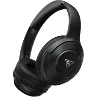 Doqaus Kopfhörer in schwarz Kabellos mit Bluetooth, bis zu 70 Stunden Spielzeit