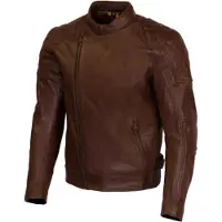 Merlin Chester D3O Cafe Motorrad Lederjacke, braun, S
