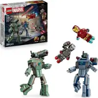 LEGO Marvel Iron Man & War Machine vs Hammer Drohnen, Bauset 76320, Konstruktionsspielzeug ab 7 Jahren