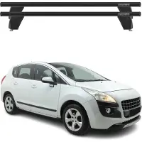 Menabo Dachträger Querträger für Peugeot 3008 2009-2016 ABE Aluminium Schwarz