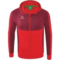 Erima Six Wings Trainingsjacke mit Kapuze Rot/Bordeaux Junior - 140