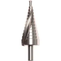 Projahn Stufenbohrer, HSS-G, Spiralnut, Ø 4–12 mm, Gesamtlänge 92 mm, zylindrischer Schaft