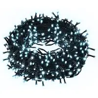 Peviasot LED Lichterkette 20M 200LEDs mit 8 Modi für Innen Weihnachten Party Garten Bedienung Funkelnder Sterneffekt Deko Kaltweiß