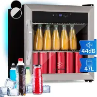 Klarstein Coachella 50 Weinkühlschrank 47 Liter WiFi-Funktion Hintergrundbeleuchtung Edelstahl Edelstahl