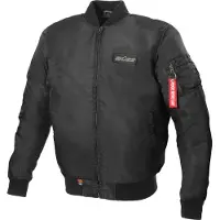 BSE Kingman Motorrad-Textiljacke Herren Polyamid-Gewebe schwarz, 60