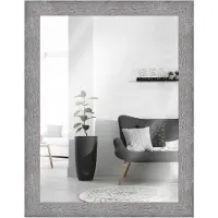 MendeFrames H750 Wandspiegel Strandhaus grau 40x50 cm
