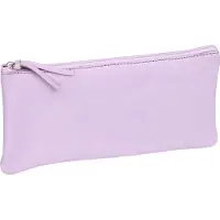 Clairefontaine 4x Flaches Schlampermäppchen gefärbtes Leder 22x11cm lila 410146C