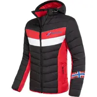 Nebulus Winterjacke NATURAL Herren, warme Outdoorjacke, praktische & vielseitige Übergangs- & Winterjacke, P5017 - Herren, schwarz-rot, XXL