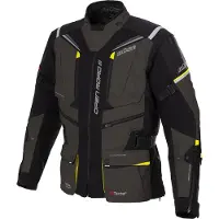 Büse Open Road III Anthrazit Schwarz Gelb Wasserdichte Textiljacke Größe 64