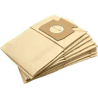 VHBW 10x Staubbeutel kompatibel mit Miele Senator, Seantor S126, S135, S136, S137, S138 Staubsauger - Typ B 22cm x 14,5cm Sandfarben