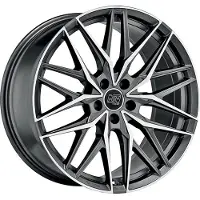 MSW Alufelge 50 11X22 5X112 Et 50 Matt Gun Metal Full Polished (Mgmfp)