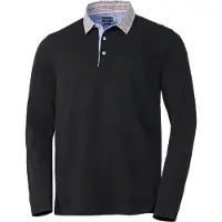 Franco Bettoni Herren Poloshirt mit Hemdkragen langarm, atmungsaktiv und pflegeleicht