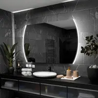 Alasta Badspiegel mit LED Beleuchtung - Baltimore - 140 cm, 90 cm