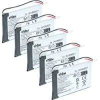 VHBW 5x Akku Ersatz für Elca 0401BA000311 für Fernbedienung Remote Control (1250 mAh, 3,7 V, Li-Polymer)