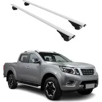 Omac Dachträger Grundtäger für Nissan Navara 2004-2025 75kg Metall Silber 2 tlg