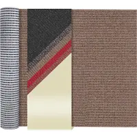 AKO Primaflor Sicherheitsmatte - Beige - 1,20m x 5,50m - Beschichtete PVC-Granulat Sauberlaufmatte - Rutschsicherer Läufer gegen Nässe und Glätte