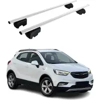 Omac Dachträger Grundtäger für Opel Mokka X 2016-2025 75kg Metall Silber 2 tlg