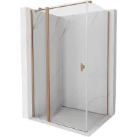 Mexen Mist T Pendeltür-Duschkabine 110 x 120 cm, transparent, gebürstetes Kupfer - 8A4T-110-120-65-00
