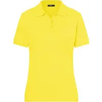 James & nicholson Hochwertiges Polohemd mit Armbündchen yellow, Gr. M
