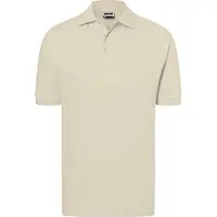 James & nicholson Hochwertiges Polohemd mit Armbündchen stone, Gr. XL